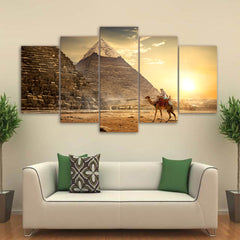 Ancient Egypt Pyramid Wall Art Canvas Print Decoration - DelightedStore