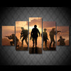 Image of Army Soldiers Sunset Wall Art Canvas Print Decor - DelightedStore