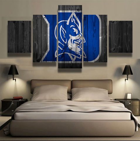 Duke Blue Devils Sports Team Wall Art Canvas Print Decoration - DelightedStore