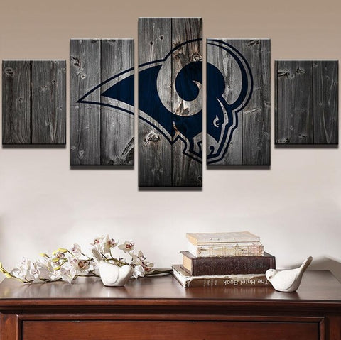 Los Angles Rams Sports Team Wall Art Canvas Print Decoration - DelightedStore