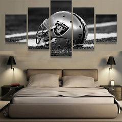 Oakland Raiders Helmets Wall Art Canvas Decor Printing