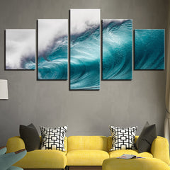 Rolling Waves Sea Wall Art Canvas Print Decoration