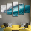 Image of Rolling Waves Sea Wall Art Canvas Print Decoration