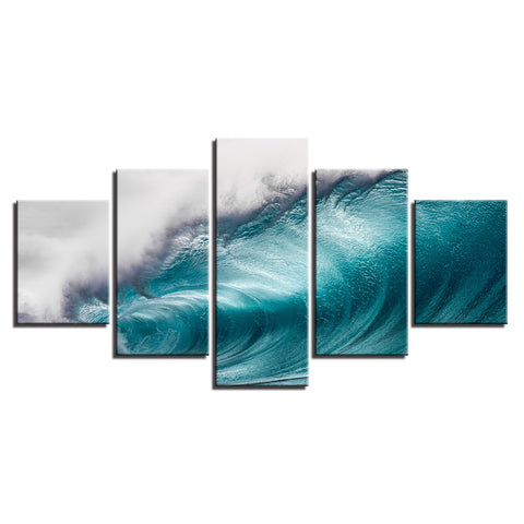 Rolling Waves Sea Wall Art Canvas Print Decoration