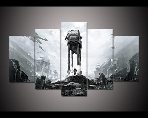 Star Wars AT AT Battlefront Wall Art Canvas Print Decor