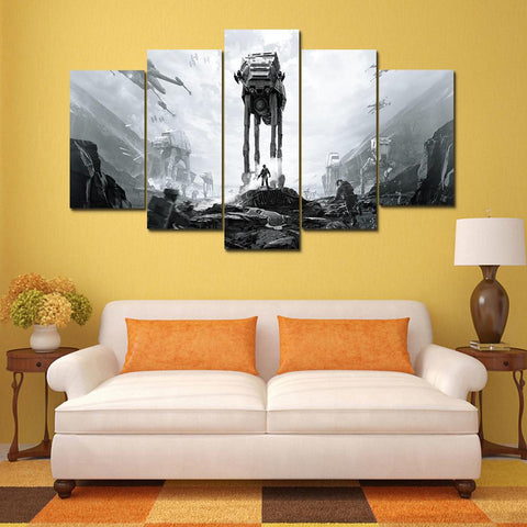 Star Wars AT AT Battlefront Wall Art Canvas Print Decor