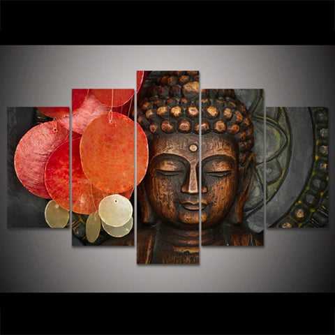 Buddha Buddhism Abstract Wall Art Canvas Print Decor - DelightedStore