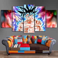 Dragon Ball Ultra Instinct Goku Wall Art Canvas Print Decor - DelightedStore