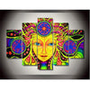 Image of Psychadelic Mandala Wall Art Canvas Print Decor