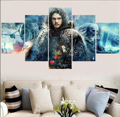 Jon Snow Game of Thrones Wall Art Canvas Print Decor - DelightedStore