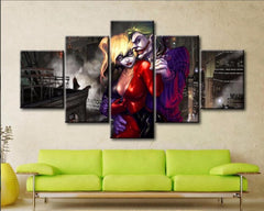 Suicide Squad Joker Harley Quinn Wall Art Canvas Print Decor