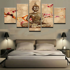 Thai Buddha Amulet Buddhism Wall Art Canvas Print Decor