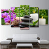 Image of Pink Orchid Spa Zen Wall Art Canvas Print Decor