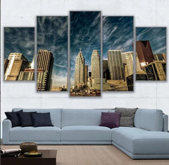 Toronto Skyscrapers Wall Art Canvas Print Decor