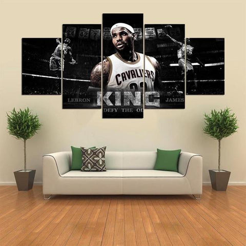 Lebron James Cleveland Cavaliers Wall Art Canvas Print Decoration