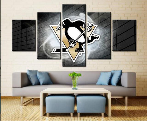 Pittsburgh Penguins Sports Team Wall Art Canvas Print Decoration