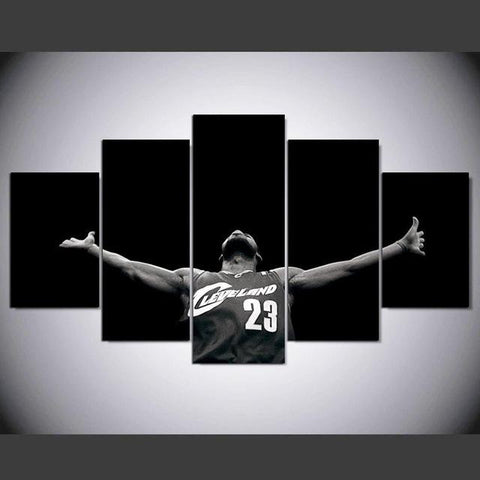 Lebron James Cleveland Cavaliers Wall Art Canvas Print Decoration