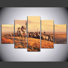 American Indian Native Life Wall Art Canvas Print Decor - DelightedStore