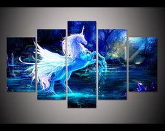 Unicorn Fantasy Wall Art Canvas Print Decor