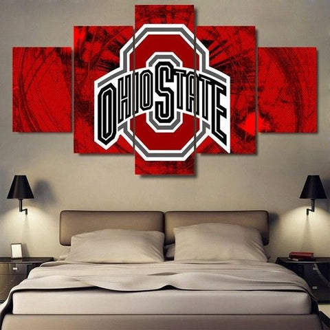 Ohio State Buckeyes Sports Team Wall Art Canvas Print Decoration