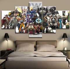 Overwatch Team Shooting Game Wall Art Canvas Print Decor