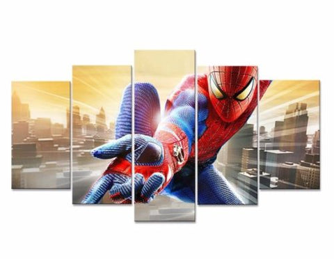 Spiderman Super Hero Wall Art Canvas Print Decor