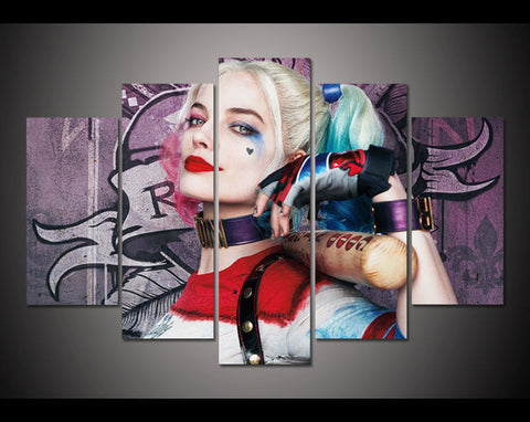 Suicide Squad Harley Quinn Wall Art Canvas Print Decor