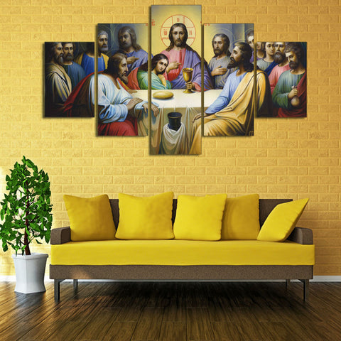 Jesus The Last Supper Wall Art Canvas Print Decor - DelightedStore
