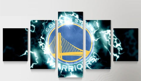 Golden State Warriors Sports Wall Art Canvas Print Decor - DelightedStore