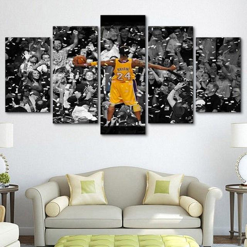 Los Angeles Lakers Kobe Bryant Wall Art Canvas Print Decor