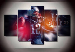 Tom Brady New England Wall Art Canvas Print Decor