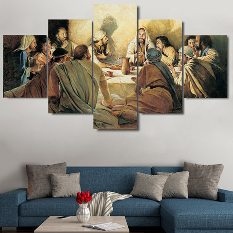 Jesus Disciples Last Supper Wall Art Canvas Print Decor - DelightedStore