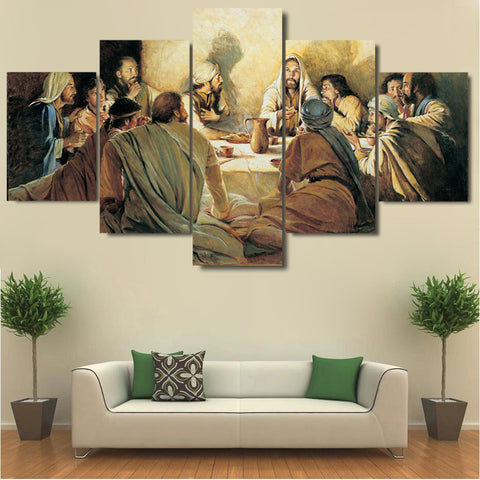 Jesus Disciples Last Supper Wall Art Canvas Print Decor - DelightedStore