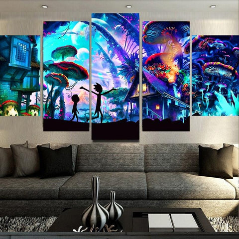 Rick and Morty Wall Art Canvas Print Decor