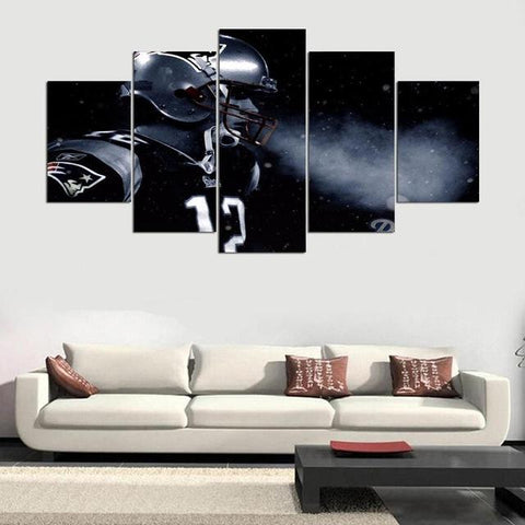 Tom Brady New England Patriots Wall Art Canvas Print Decor