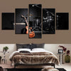 Image of Guitar-Drum Musical instrument Wall Art Canvas Print Decor - DelightedStore