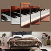 Image of Piano Keys Musical Wall Art Canvas Print Decor